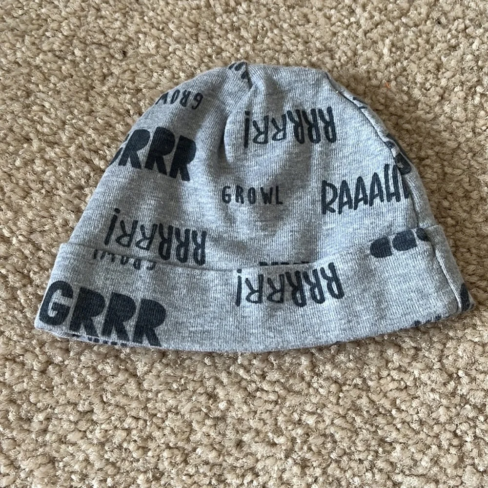 Grey 0-3M Dinosaur Onesie